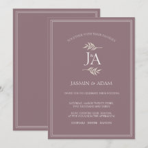 Elegante Lila klassische Hochzeiten