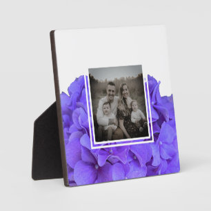 Elegante lila Lava lilac blühende Hydrangeas Fotoplatte