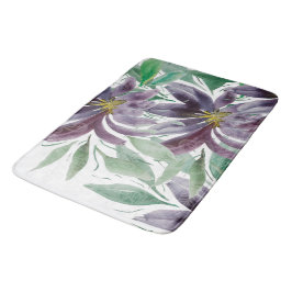 Elegante Lila Lotus Badematte