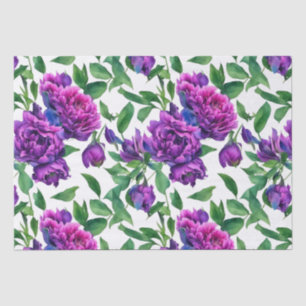 Elegante lila magenta Aquarellblumen Blume Seidenpapier