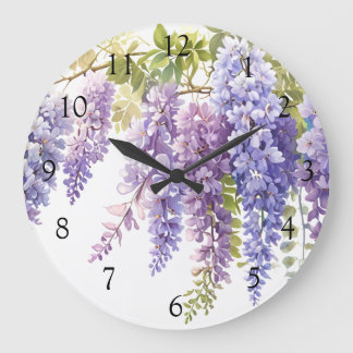 Elegante lila Magenta Wine Bar Große Wanduhr