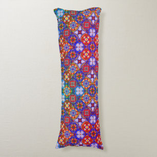 Elegante lila mexikanische Talavera-Fliesen Seitenschläferkissen
