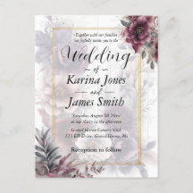 Elegante lila, rosa und blumenreiche Hochzeit