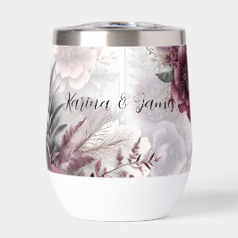 Elegante lila, rosa und maronfarbene Blüten