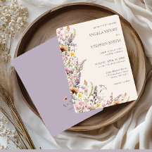 Elegante lila, rosafarbene und cremefarbene Wildbl