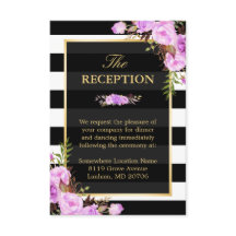 Elegante Lila Streifen Hochzeitsempfehlung