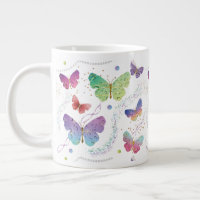 Elegante Lila und blaue Schmetterlinge