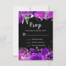 Elegante lila und silberne Blumen Sweet Sixteen