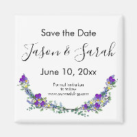 Elegante lila Veilchen Lavendel SAVE THE DATE