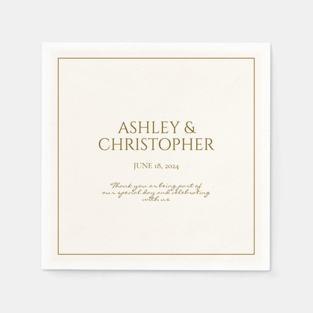 Elegante Lila Wildblume Serviette (Vorderseite)