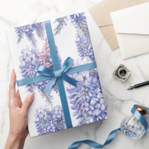 Elegante Lila Wisteria Blume Geschenkpapier