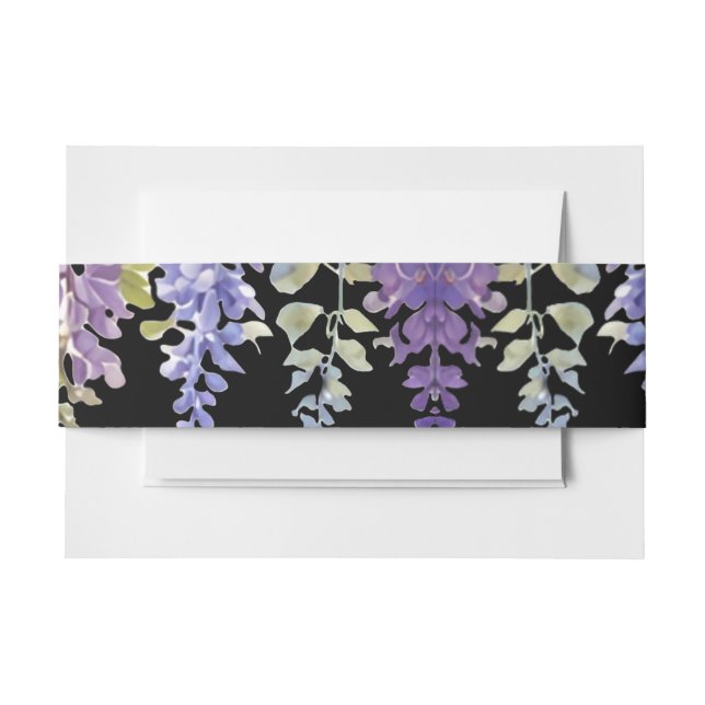 Elegante lila Wisteria lila Einladungsbanderole (Vorderseite Beispiel)