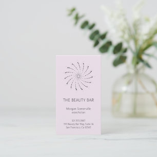 Elegante Lilac Abstrakte Blume Moderne Visitenkarte
