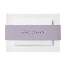 Elegante lilac Wedding Einladungsbanderole