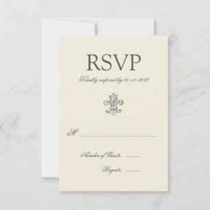 Elegante Lilie Wedding RSVP