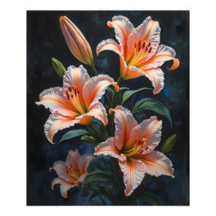 Elegante Lilienblumenkunst – Premium Drucke & Einz