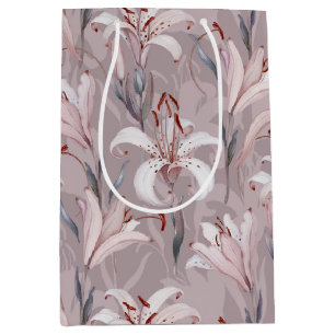 Elegante Lily Geschenktasche - Floral Präparate Ve Mittlere Geschenktüte