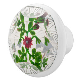 Elegante Lily of the Valley Blume Viktorianisch Keramikknauf