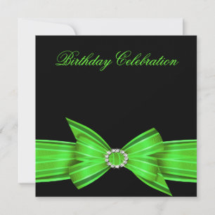 Elegante Lime Green Geburtstagsparty Einladung