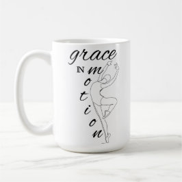 Elegante Linie Art Ballerina mit Quote Tasse