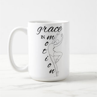 Elegante Linie Art Ballerina mit Quote Tasse
