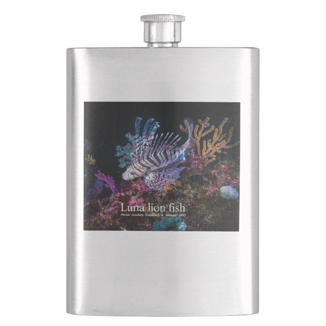 Elegante Lionfish Flachmann (Vorderseite)