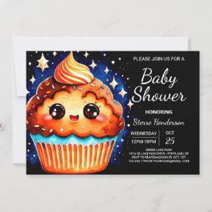 Elegante Little Pastry Muffin Boy Baby Shower Einladung