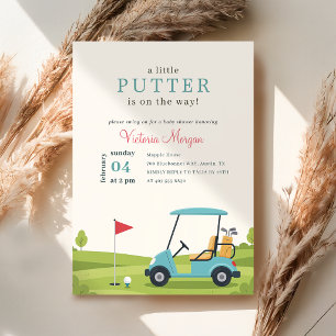 Elegante Littler Putter Golf-Baby-Party Einladung