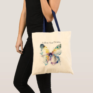 Elegante Live Laugh Liebe Schmetterlinge Tragetasche