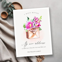 Elegante Live Pink Floral Mailbox Ich habe bewegt