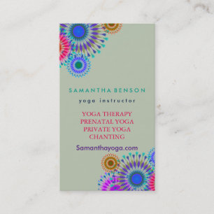 Elegante Logo-Yoga-Meditation Visitenkarte