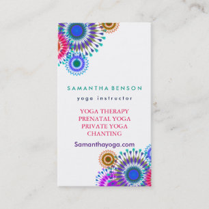Elegante Logo-Yoga-Meditation Visitenkarte