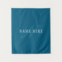 Elegante Looking Monogram | Meerblau