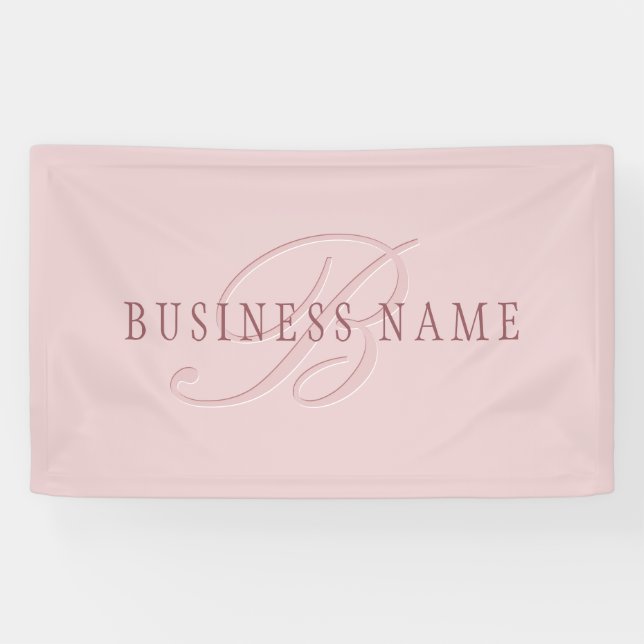 Elegante Looking Monogram | Rotgold Banner (Horizontal)
