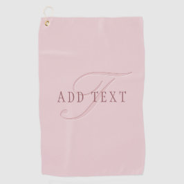 Elegante Looking Monogram | Rotgold Golfhandtuch