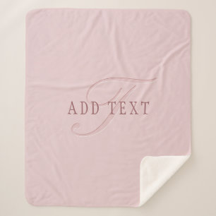 Elegante Looking Monogram Rotgold Sherpadecke