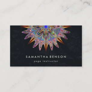 Elegante Lotus Blume Logo Yoga Visitenkarte