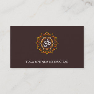 Elegante Lotus Blume Logo Yoga Visitenkarte
