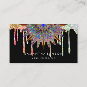 Elegante Lotus Blume Logo Yoga Visitenkarte