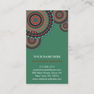 Elegante Lotus Blume Logo Yoga Visitenkarte