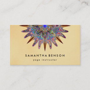 Elegante Lotus Blume Logo Yoga Visitenkarte