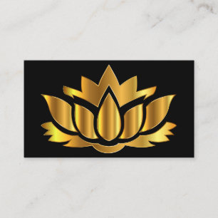 Elegante Lotus Blume Yoga Visitenkarte