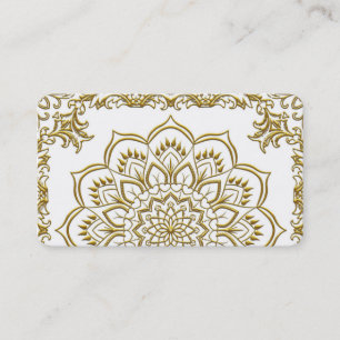 Elegante Lotus Blume Yoga Visitenkarte