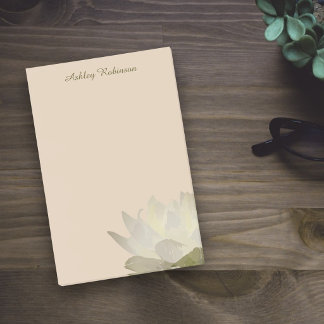 Elegante Lotusblume Boho Pastell erdige QR-Code Post-it Klebezettel
