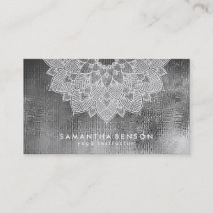 Elegante Lotusblumen-Logo Yoga Visitenkarte