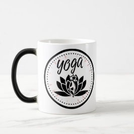 Elegante Lotusblumen-Yogahaltung-Kaffeetasse Verwandlungstasse