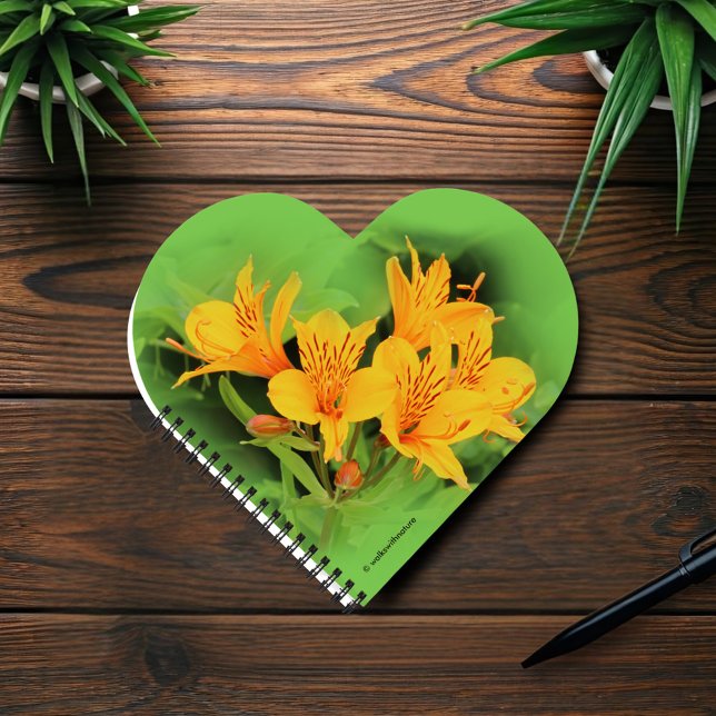 Elegante Lüge der Inkas / Gelbe Alstroemeria Notizbuch (Alstroemeria Lily of the Incas Journal Cover Photo)