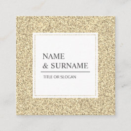 Elegante Luxe Gold Social Square Business Card Quadratische Visitenkarte