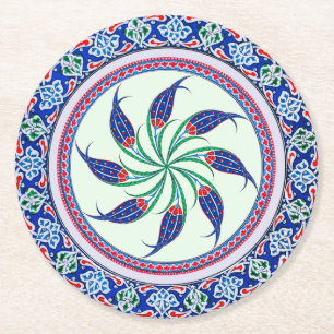 Elegante Luxuriöse Paper-Untersetzer Runder Pappuntersetzer