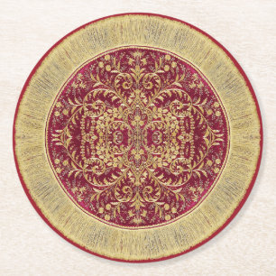 Elegante Luxuriöse Paper-Untersetzer Runder Pappuntersetzer